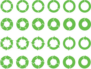 Wall Mural - green pixel perfect icon set about recycling, recycled product green environment ecology, environmet