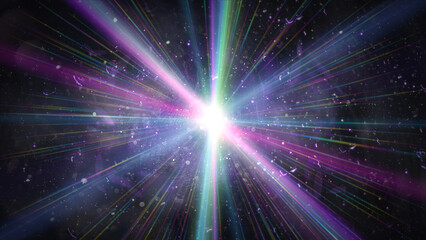 Wall Mural - abstract star burst flash laser beam illustration