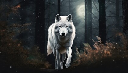 Poster - portrait of a wolf