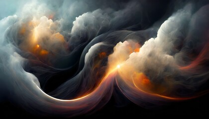 Wall Mural - background with clouds