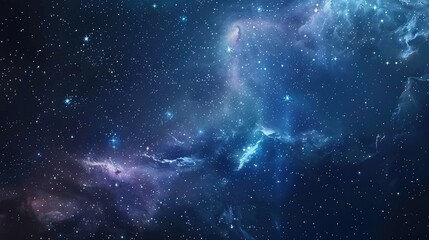 Wall Mural - starry night sky background with stars galaxy and cosmic elements