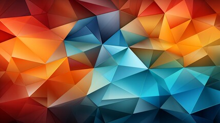 Tessellating triangles forming a geometric mosaic, creating a visually stimulating and dynamic pattern. Painting Illustration style, Minimal and Simple,