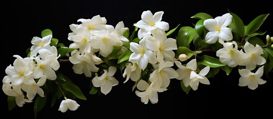 Poster - jasmine is a beautiful flower. Creative banner. Copyspace image