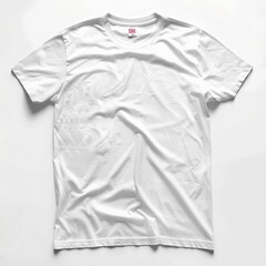 Wall Mural - Plain White T-Shirt Mockup