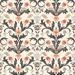 Wall Mural - Seamless pattern for fabric designs., wallpaper, background