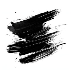 Wall Mural - black ink strokes, high resolution textures