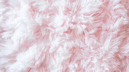 Wall Mural - Pink fluffy carpet, top view background