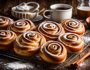 Wall Mural - Kanelbullar - Swedish Cinnamon Buns 