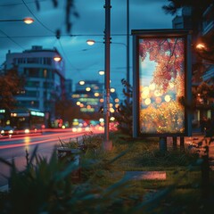 Wall Mural - night view of the city of the new york