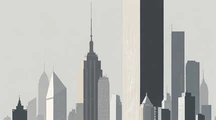 Wall Mural - city skyline