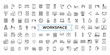 © Rubbble - Office workspace elements line web icon set. Outline icons pack. Icon collection. Editable vector icon and illustration.