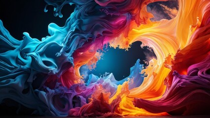 abstract background with flames