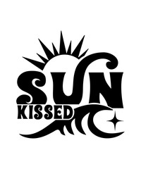 Sticker - sun kissed svg