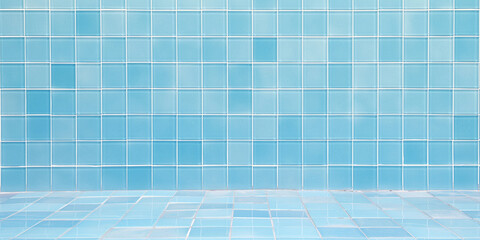 blue tile wall background