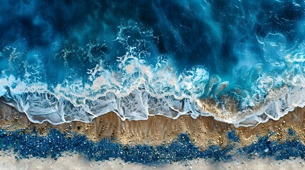 Poster - A top-down view of the ocean pic