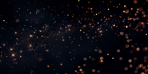 Wall Mural - a black background with twinkling stars and beautiful galaxies, depicting the night sky.