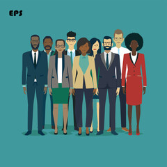 Wall Mural - Corporate people 