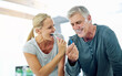 © Jadon Bester/peopleimages.com - Happy, couple and hygiene in bathroom with love by brushing teeth, shaving or cleaning of dental health for morning routine. Smile, man and woman for skincare product by grooming, breath or together