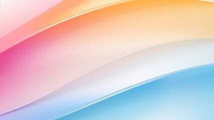Wall Mural - Abstract wavy soft gradient pastel background in glassmorphism style