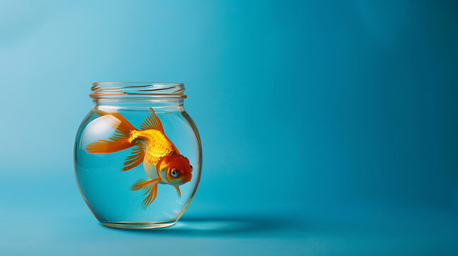 Goldfish, bright and beautiful colors of pets