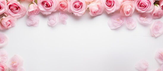 Canvas Print - pink rose petals