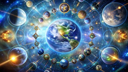 Wall Mural - planet earth. the universe of space.