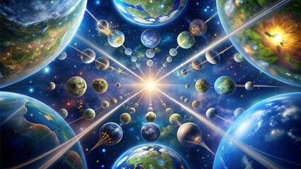 Canvas Print - planet with solar system