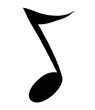 © 3D Icon - Music note song, melody icon hand drawn. vector illustration