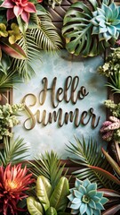 Wall Mural - hello summer