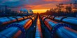 © Ян Заболотний - Oil and gas pipeline undergoing refining process for transportation of fuel. Concept Oil and Gas Pipeline, Refining Process, Transportation, Fuel Industry