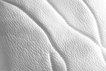 Canvas Print - White color leather surface with grainy pattern for design