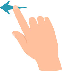 Touchscreen gestures collection. Hand actions on gadget screen - tap, long press, swipe, pinch, spread, double tap etc. Set of vector outline icons.