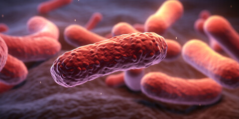 Wall Mural - Helicobacter pylori bacteria