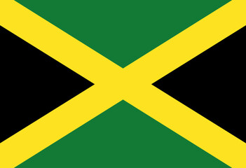 Wall Mural - Jamaican  flag illustrator country flags