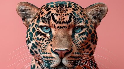 Poster - portrait of a leopard