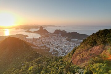 Wall Mural - Sunrise over Rio De Janeiro, Brazil