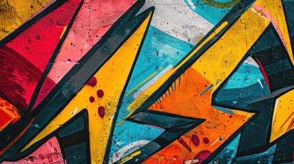 Illustration of abstract graffiti background