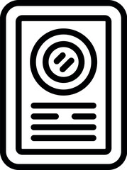 Wall Mural - black and white vector of a smartphone app screen