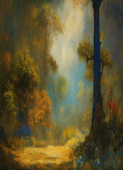 Canvas Print - autumn in the forest