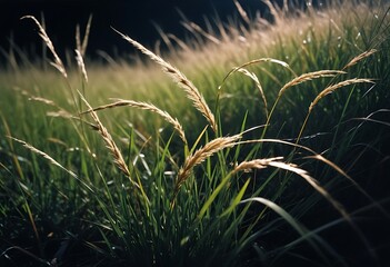 grass in the wind