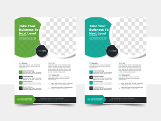 Title :a bundle of 2 templates of a4 flyer, Flyer template layout design, Vector eco flyer, poster, brochure, magazine cover template Corporate business flyer template design 
marketing, 