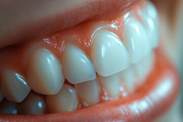 Dental image highlighting oral hygiene, care, and healthy teeth, featuring orthodontic treatment.