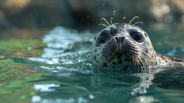 A seal that glides effortlessly in water