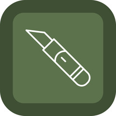 Sticker - Scalpel Line Green Box Icon