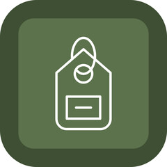 Sticker - Tag Line Green Box Icon