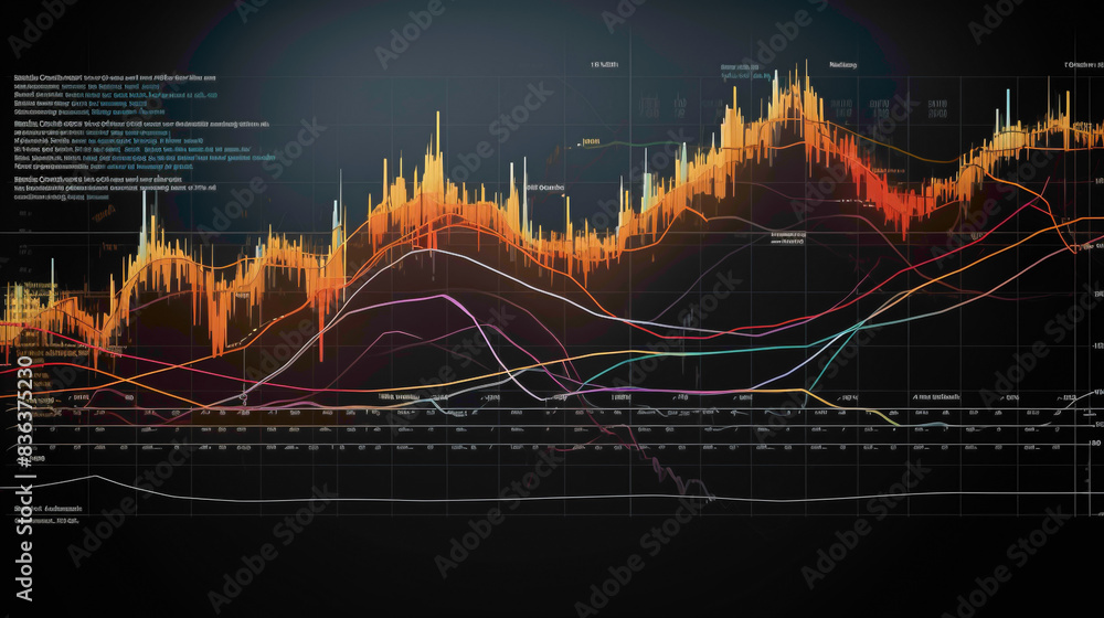 A detailed Bollinger Bands chart showcasing price volatility and ...