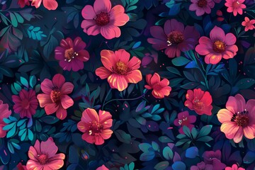 A stunning seamless botanical based pattern for versatile usage