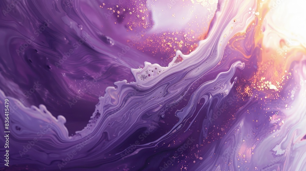 Lilac Rust Rust and lilac paint swirling, Ink Impressions, soft light springs from ...