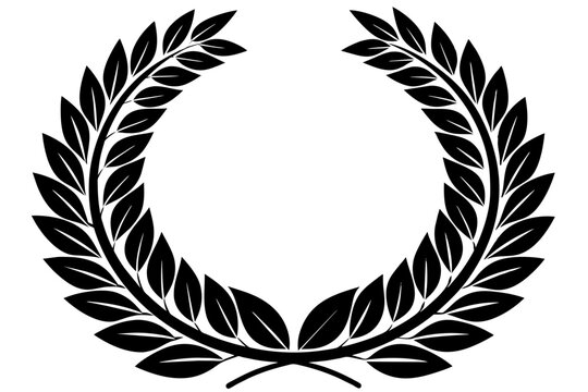 Laurel wreath heraldic design