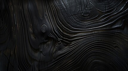 Wall Mural - Abstract dark background with wooden pattern grain for fashion media advertising website design